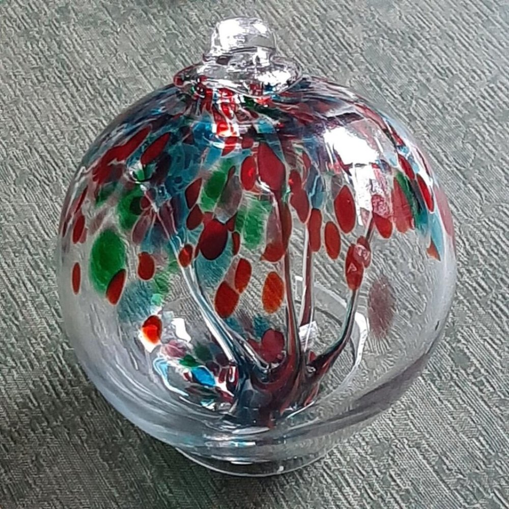 Hanging Glass Ball 4" Diameter "Three Season" Witch Ball (1) GB4